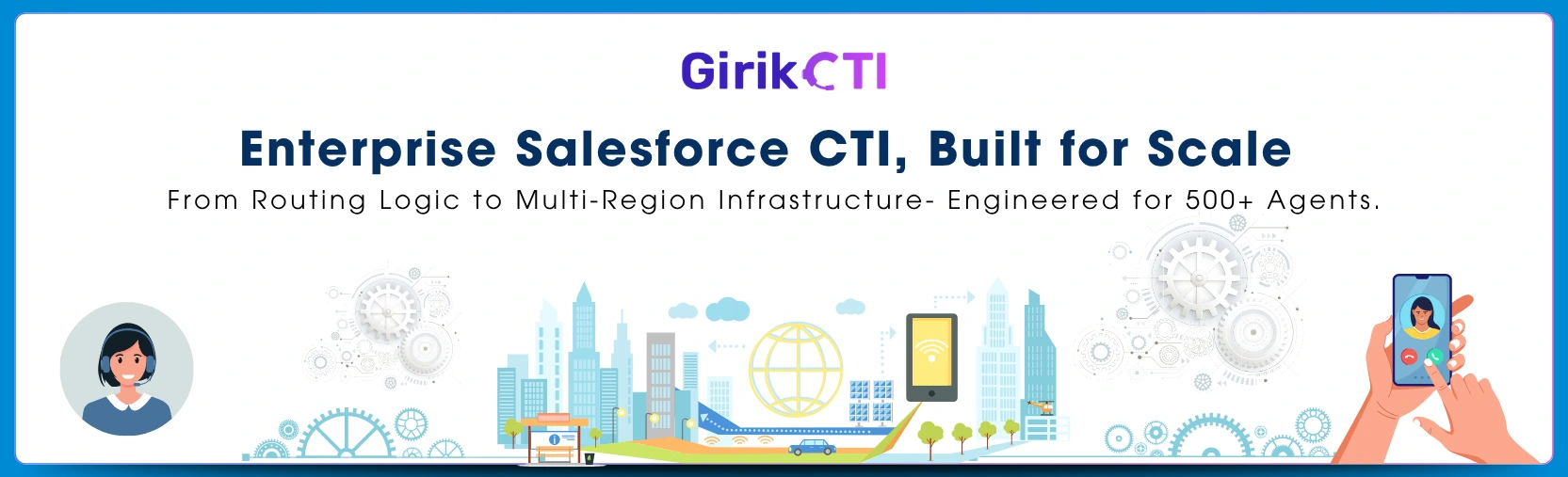 Scaling to 500+ Agents: enterprise Salesforce CTI architecture, Routing & Infrastructure Explained