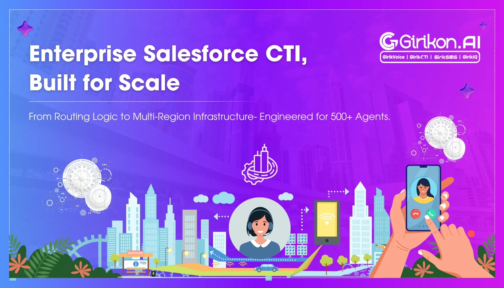 Scaling to 500+ Agents: enterprise Salesforce CTI architecture, Routing & Infrastructure Explained