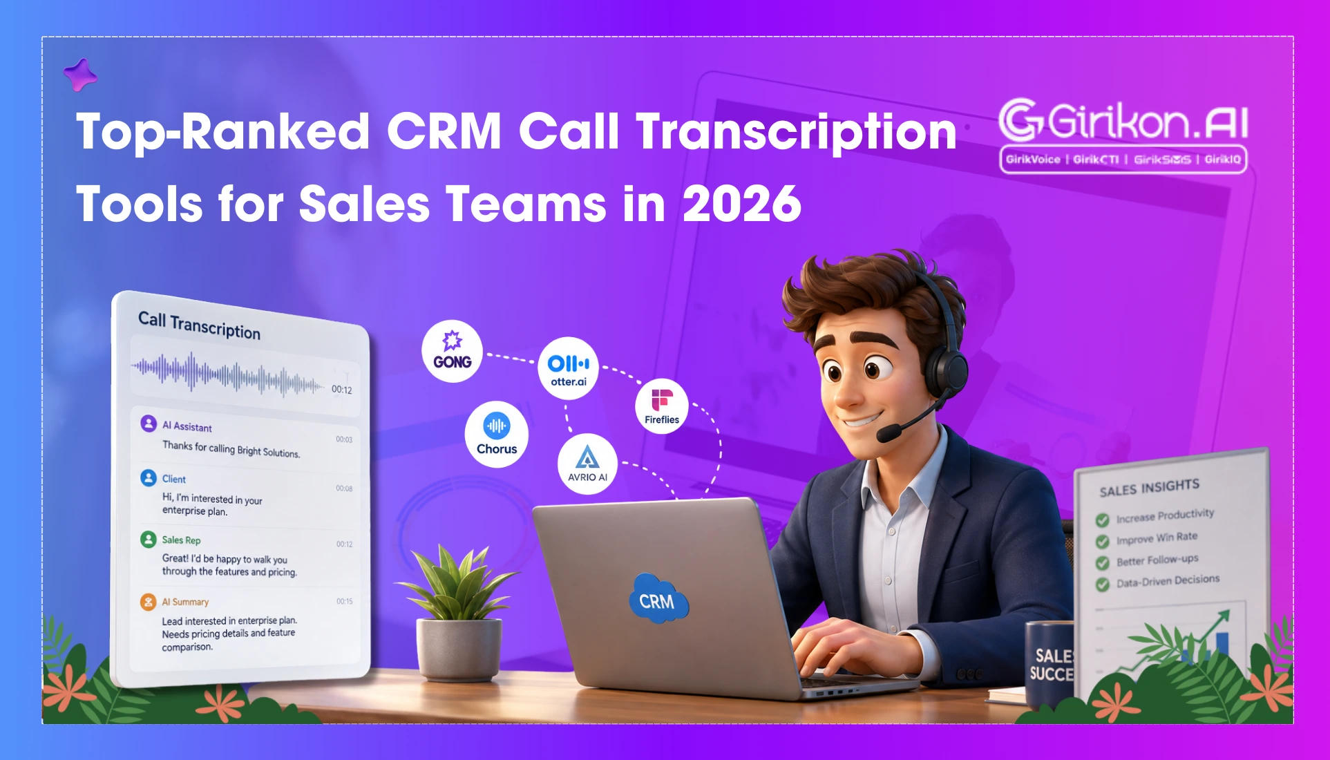 Best CRM Call Transcription Tools for Sales Teams in 2026 [Ranked] 