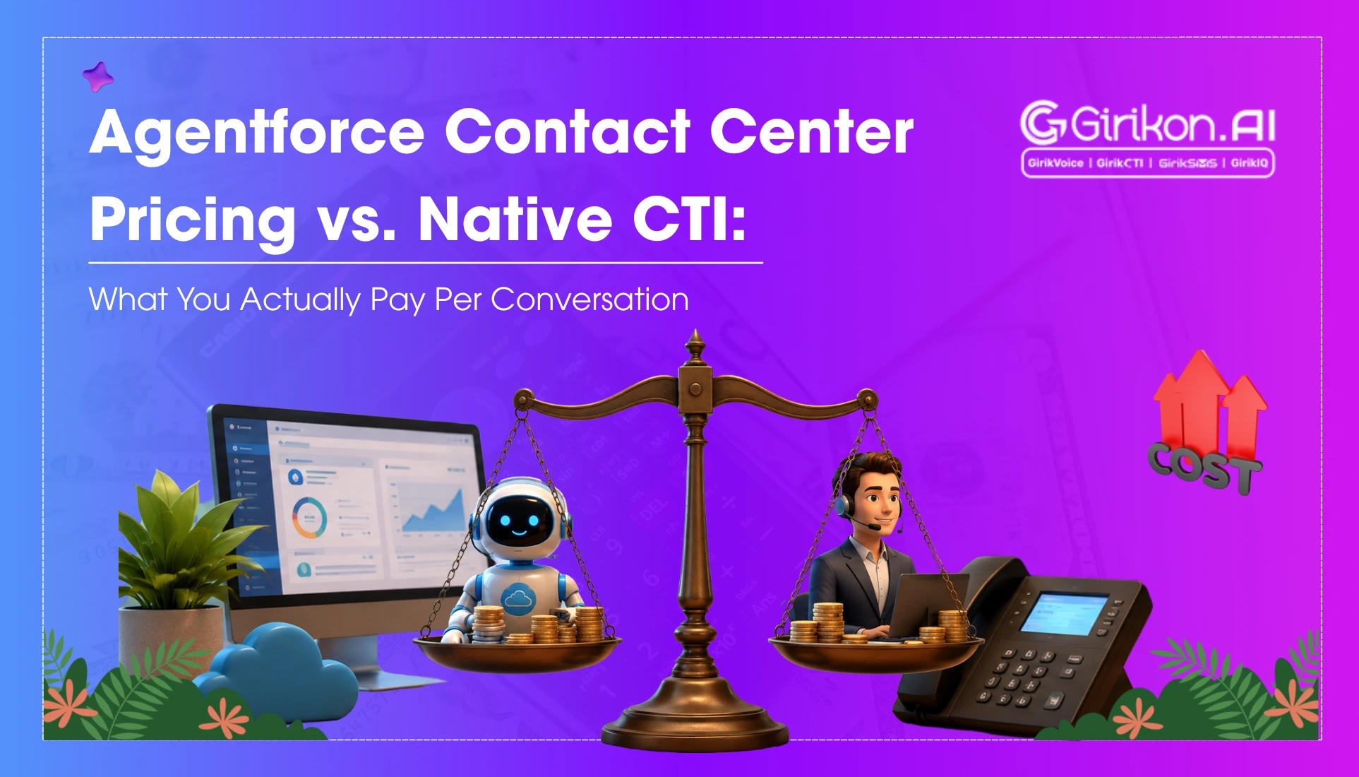 Agentforce Contact Center Pricing Explained: Agentforce vs Native CTI Cost Comparison