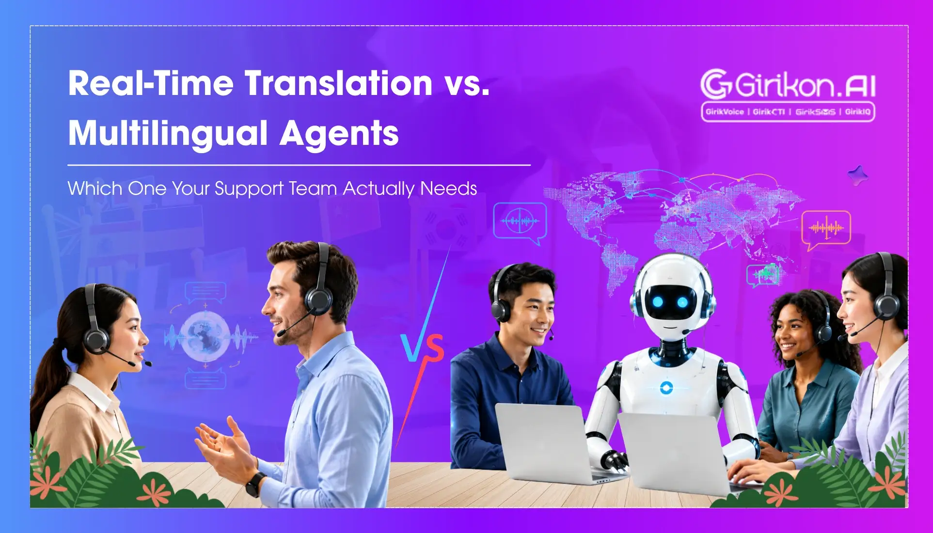 Real-Time Translation vs. Multilingual Agents: Which One Your Support Team Actually Needs