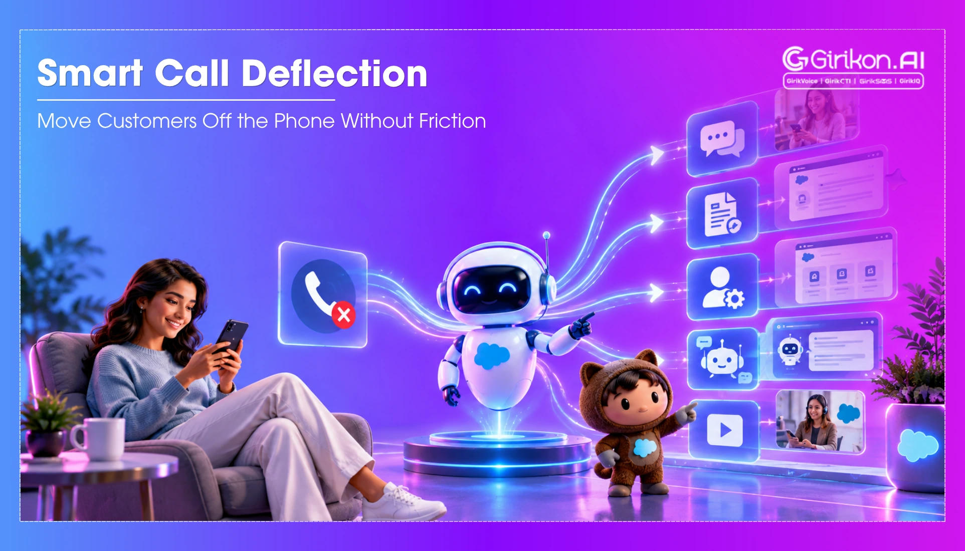 Call Deflection in Salesforce: Moving Volume Off the Phone Without Losing the Customer