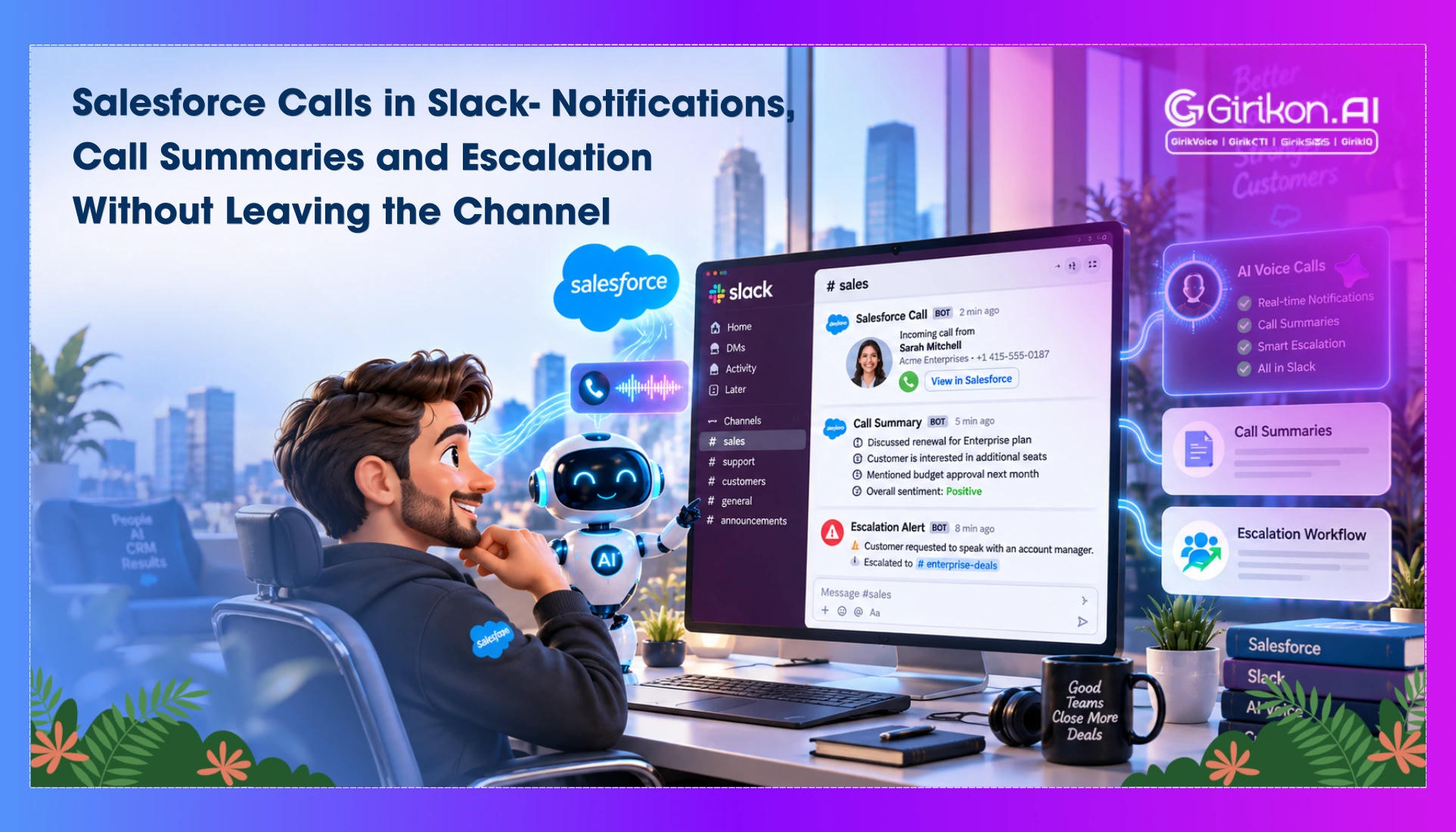 Slack Salesforce CTI Integration Guide: Streamline Call Workflows & Cut Handoff Delays