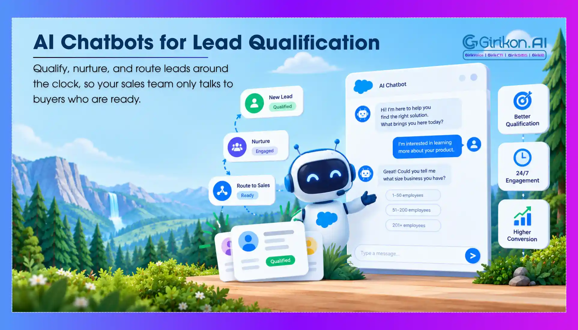AI Chatbot Lead Qualification in Salesforce: Setup, Flows and Lead Nurturing